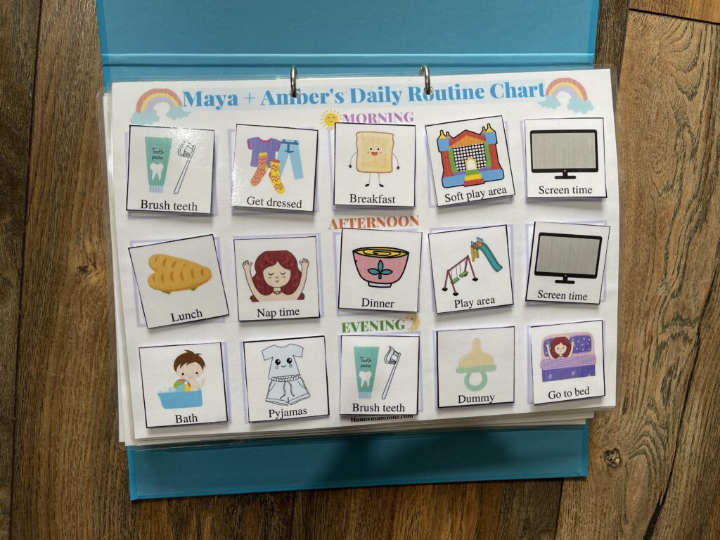 toddler routine cards