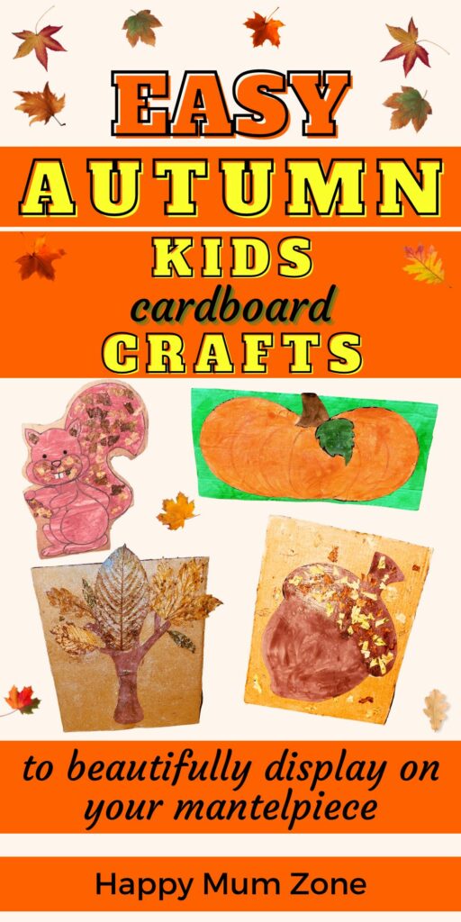 kids autumn fall cardboard crafts