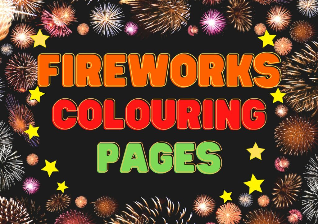 Fireworks Colouring Pages
