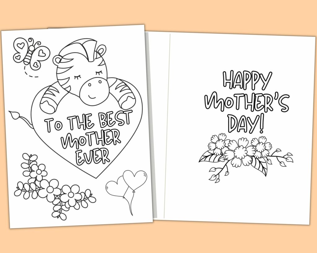 Mothers Day colouring