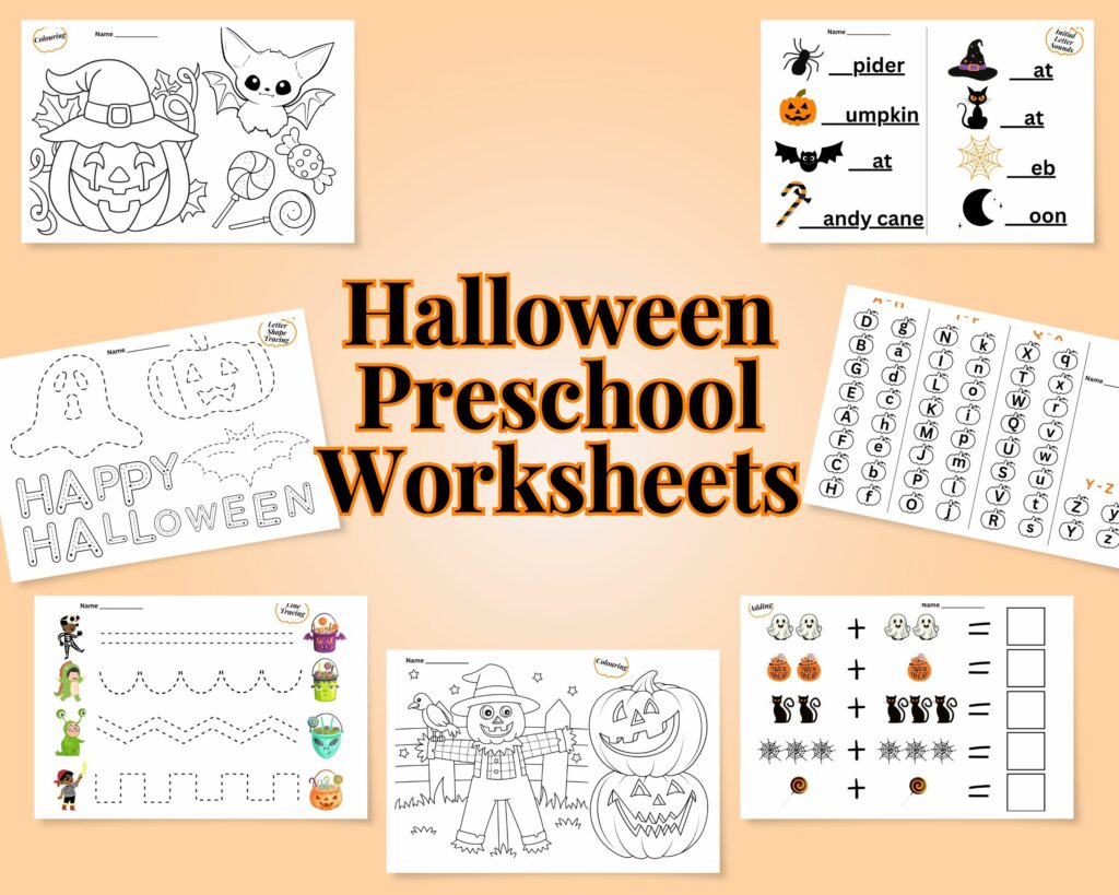 Halloween Worksheets for Preschoolers
